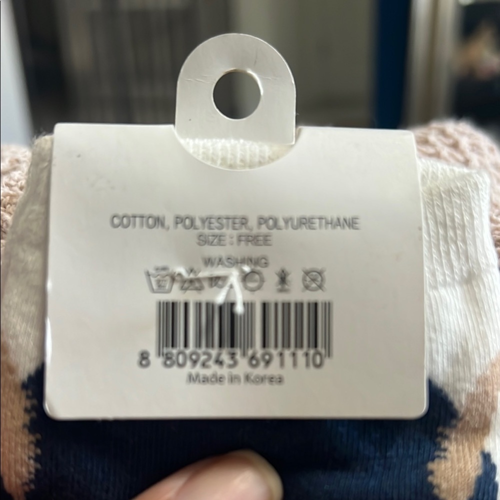 NWT SOCKS Blue and White Character Socks made in Korea. - Picture 6 of 6